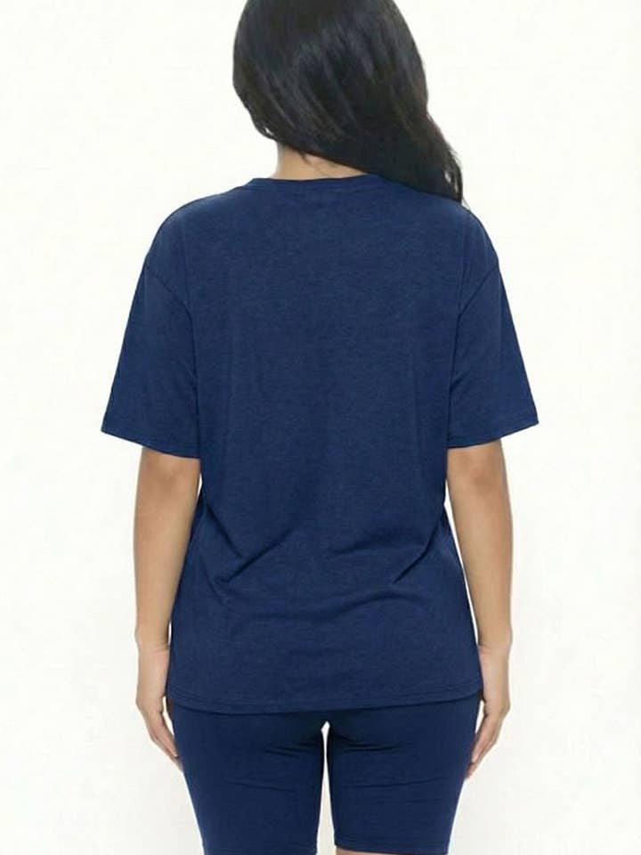 CAPELLA APPAREL - Wholesale Activewear Set - Women's - Loose Fit Top & Bike Shorts Set46