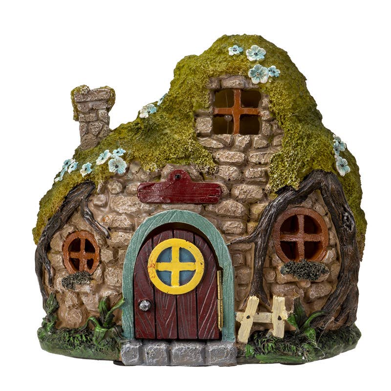 Pacific Trading - Wholesale Decorative Tabletop Object - Fairy Cottage w/LED Light1