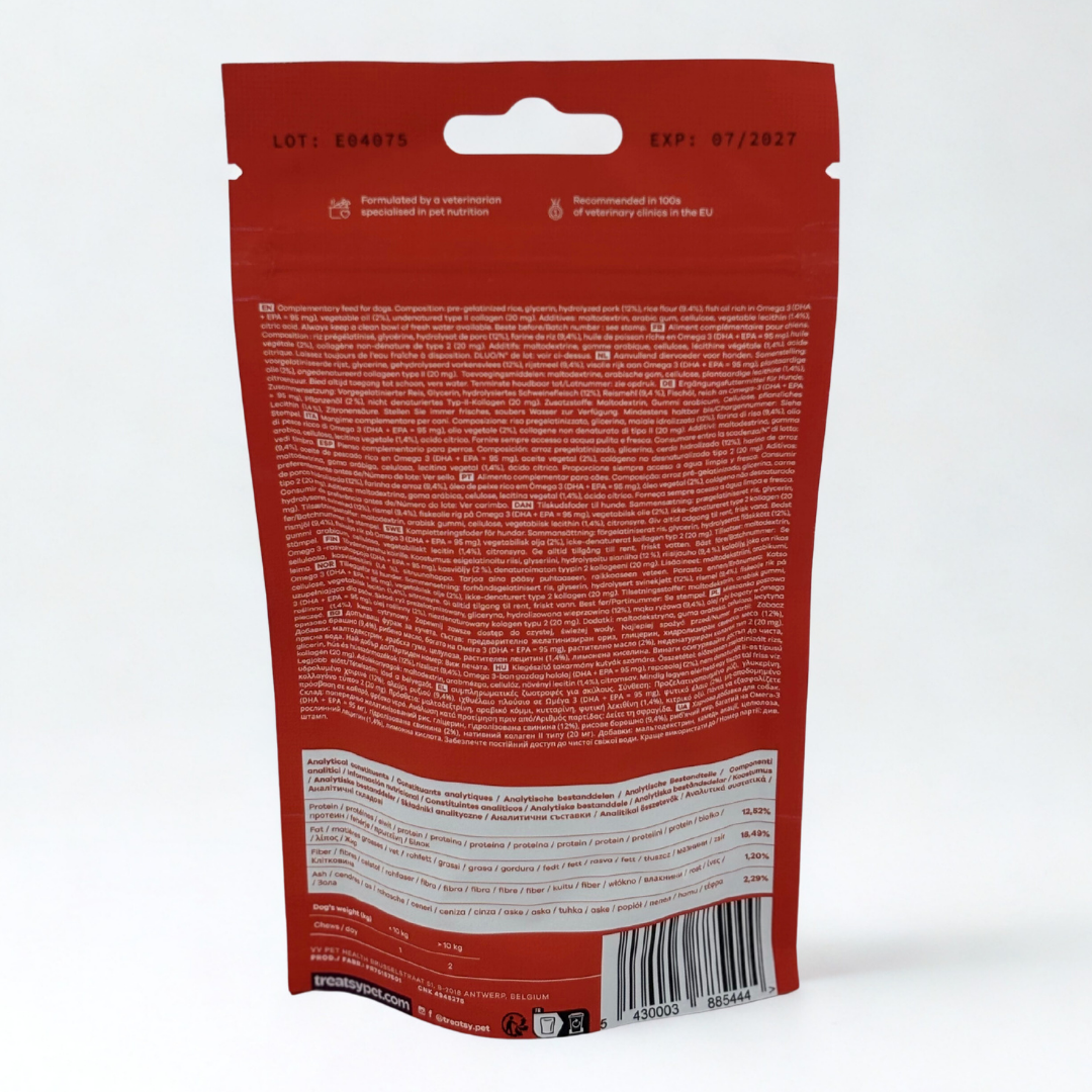 Treatsy – wholesale Kosttillskott för husdjur - Hund – Hundt Höft- och Ledtillskott | Treatsy Dagligt Försvar3