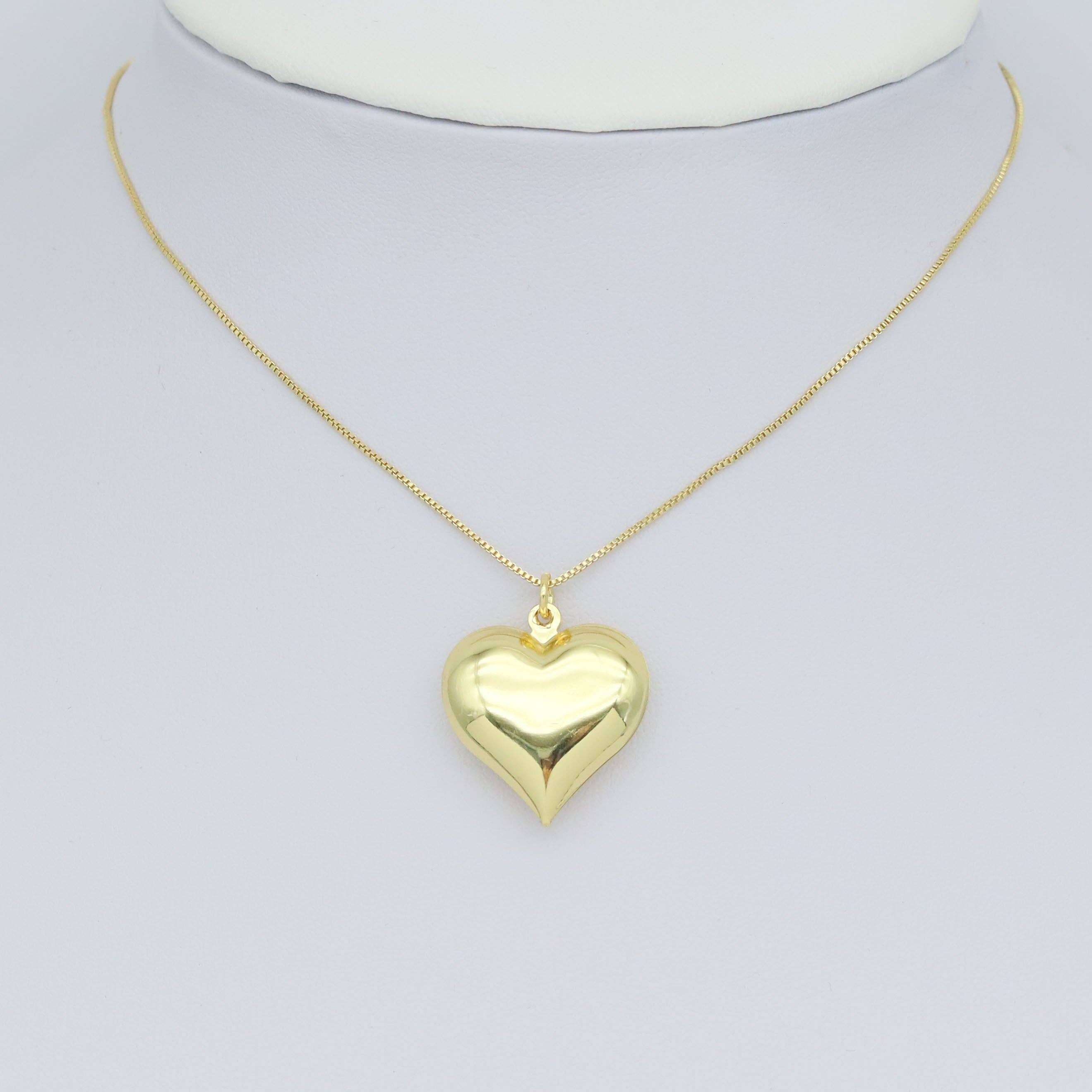 BestBeads&Beyond - Wholesale Individual Charm/Pendant - Puffy Heart Charm Pendant, Sku#LD6223