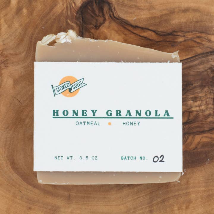 Stoked Suds - Wholesale Bar Soap - Honey Granola