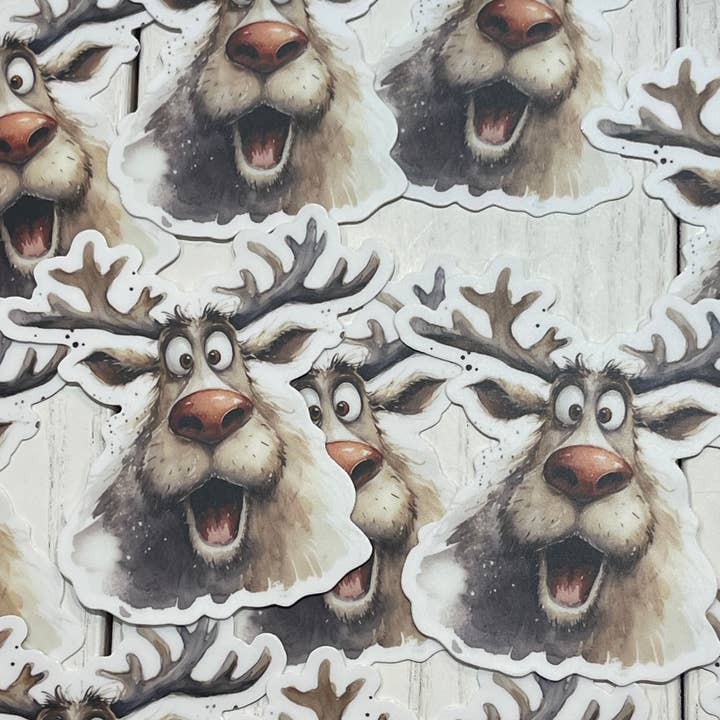Reindeer Sticker MM for wholesale by Little Smarties YYC