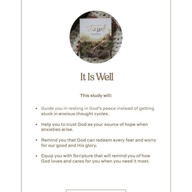 The Daily Grace Co - Wholesale Religion Book - It Is Well | Anxiety Study5