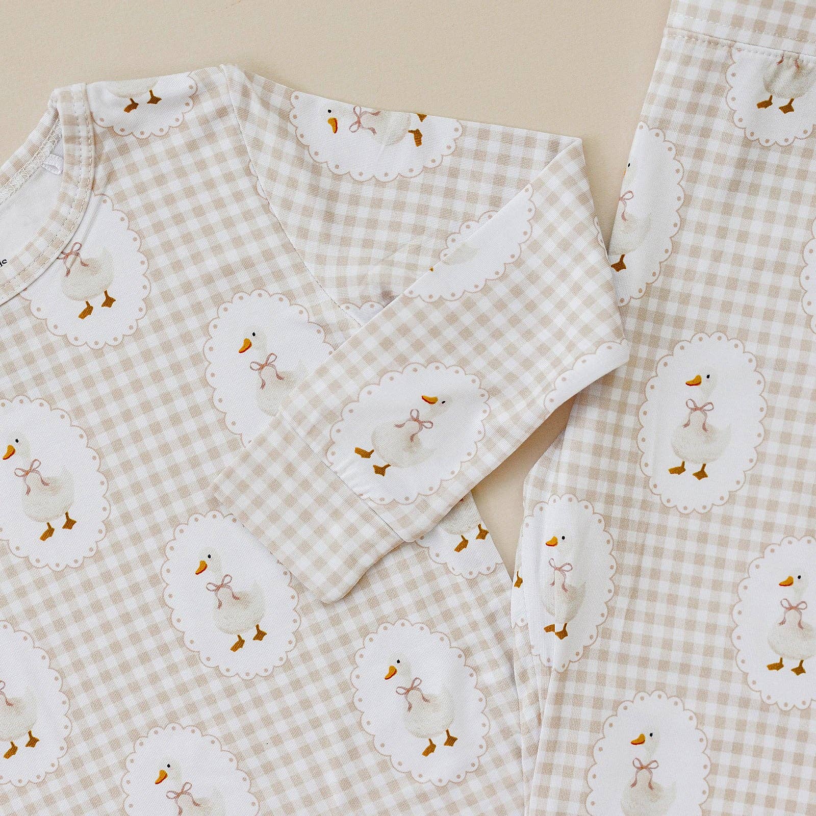 Lucky Panda Kids - Wholesale Sleepwear Set - Kids - Bamboo Two Piece Set | Gingham & Goose3