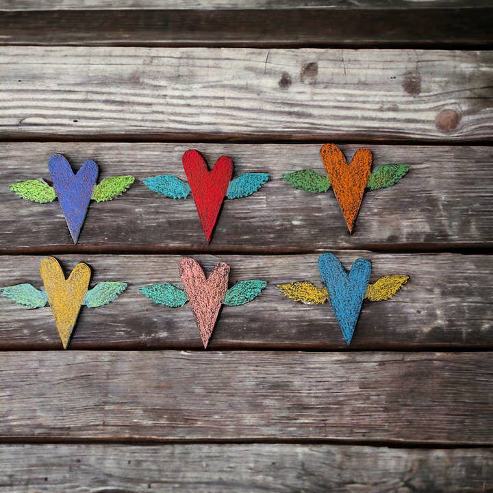 Whimsies – wholesale Magnet – Heart magnet cute gifts impulse buy sustainable hippie gift