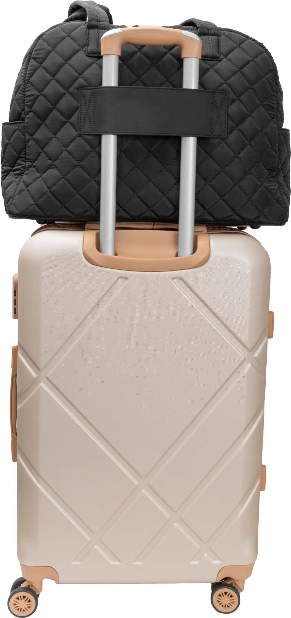 Magid - Wholesale Weekender Bag - Women's - Ellen Tracy 20 Inch Diamond Nylon Quilted Travel Duffel39