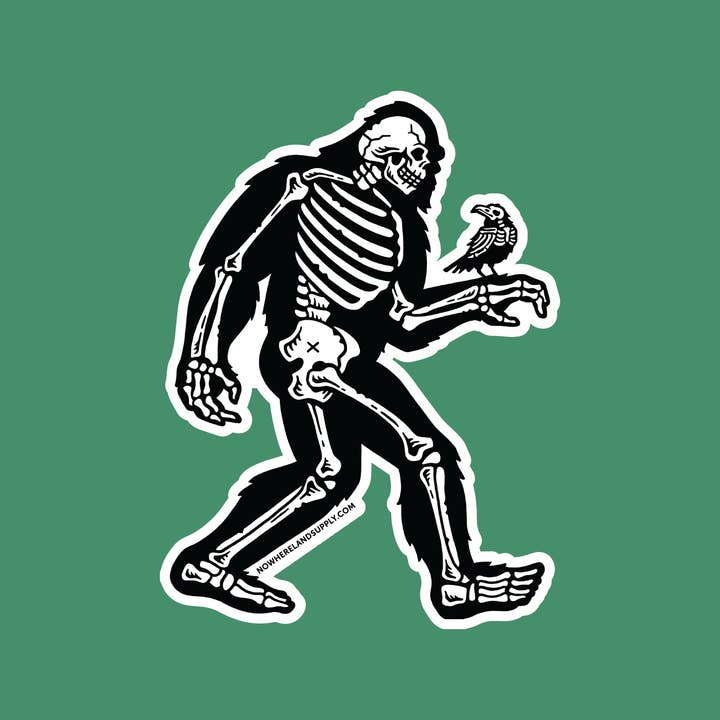BIGFOOT SKELLY - ADESIVO per la vendita all'ingrosso da parte di Nowhere Land