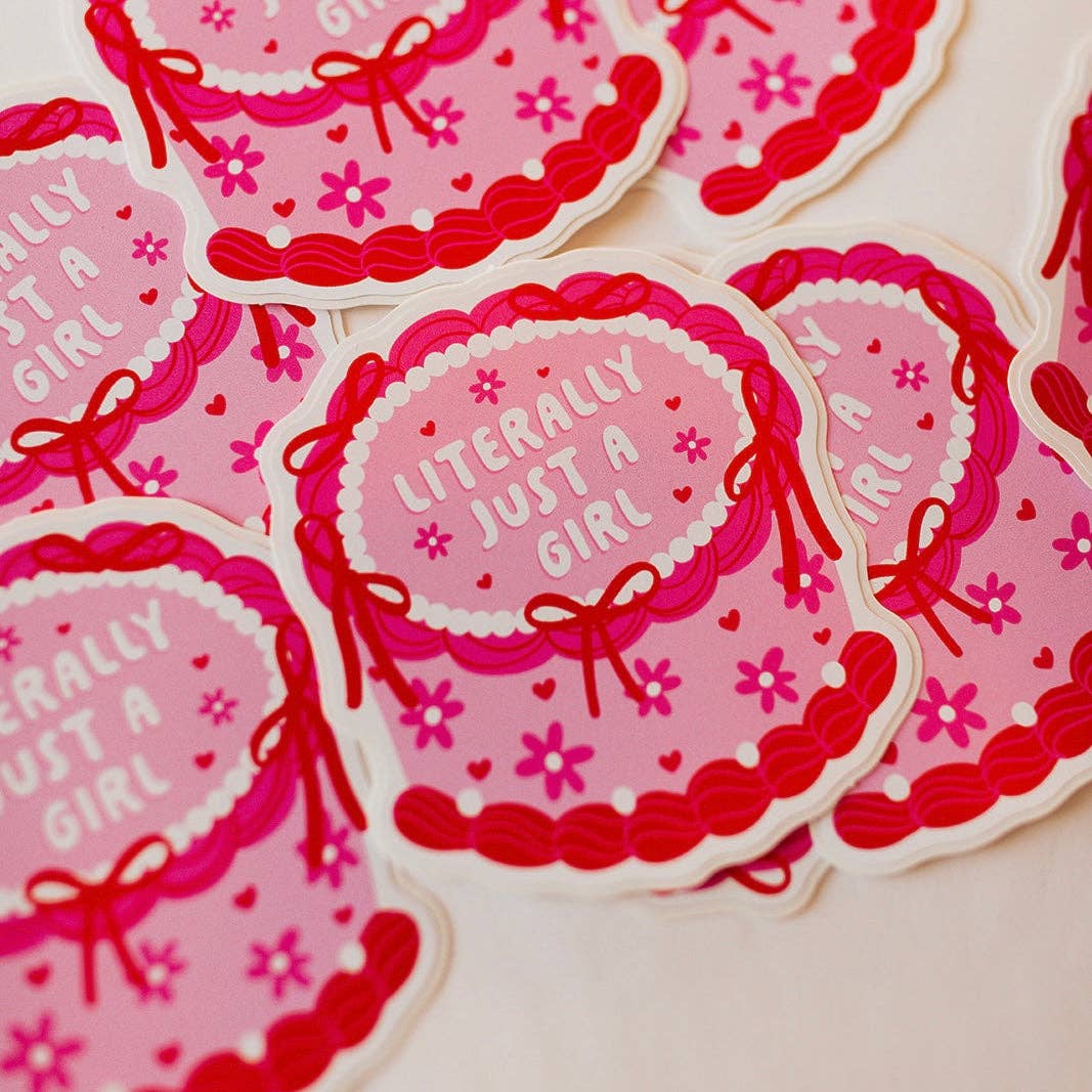 Sonny Rising - Wholesale Sticker - Vinyl Decal Literally Just a Girl Cake1