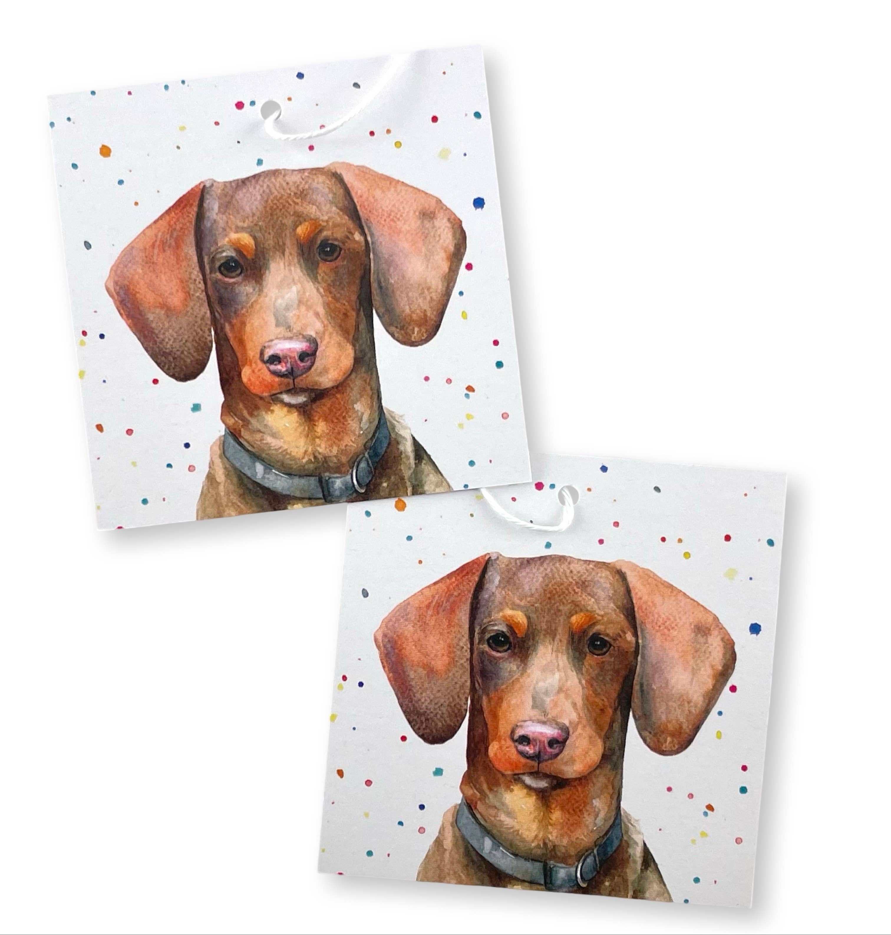 The Arty Penguin – Engroshandel Gavepapir – Indpakningspapir med gravhundemotiv - genanvendt og genanvendeligt1