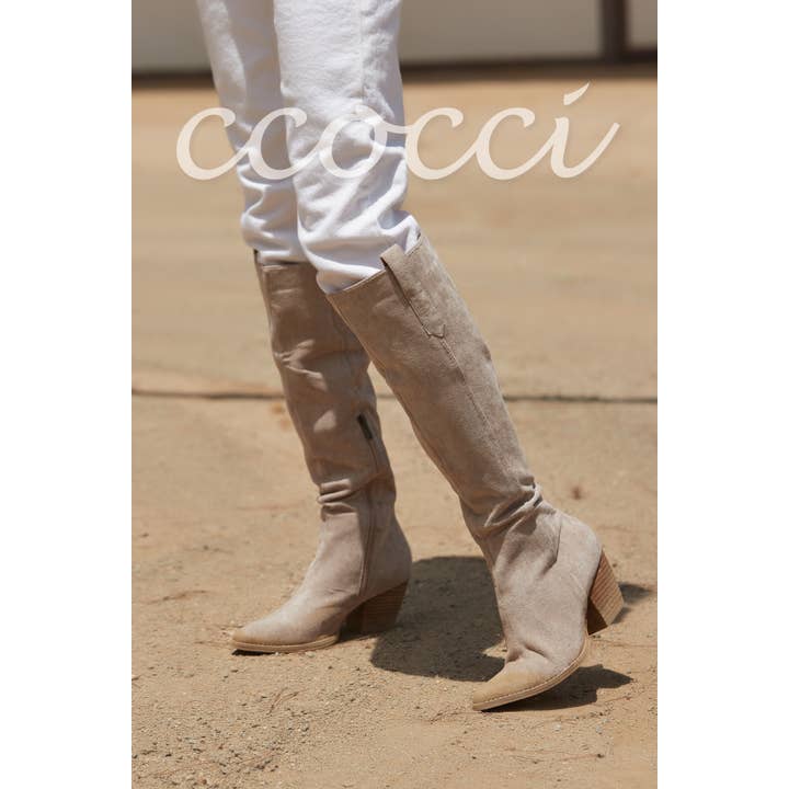 CCOCCI - Wholesale Boots - Women's - BIRKIN POINTED-TOE SLIM DESIGN TALL RIDING BOOTS