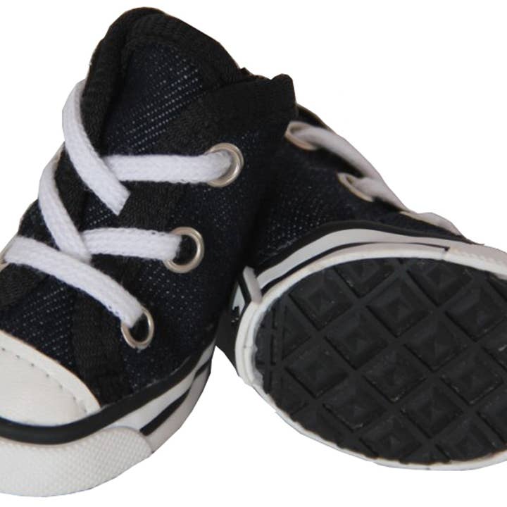 Pet Life - Wholesale Pet Boots - Dog - Extreme-Skater Canvas Casual Grip Pet Sneaker Shoes Set Of 44