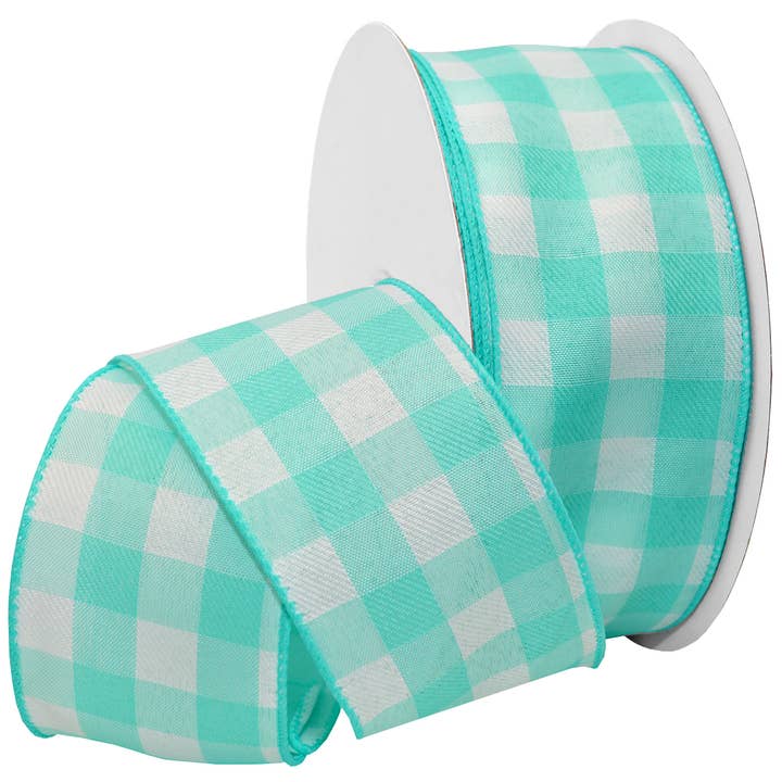 Morex Ribbon - Wholesale Ribbon - Gift Wrapping - #7382 Gingham Style (wired) Plaid