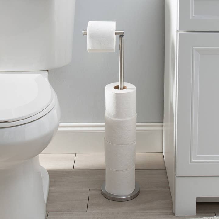 Moda at Home Enterprises, Ltd - Wholesale Toilet paper holder - LIRA TOILET PAPER HOLDER SILVER0