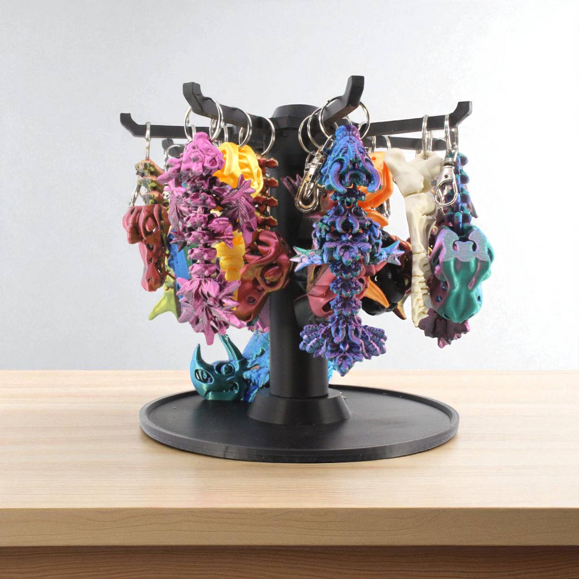 PowerTRC 3D Print - Wholesale Keychain - Unisex - 3D Printed Mixed Keychains with Stand, Mixed Styles/Color8