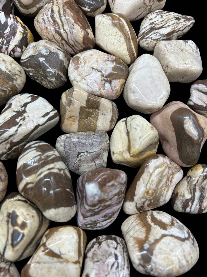 Geoworld - Pierre polie - Calcite de tigre - XL pour la vente par Geoworld Gallery