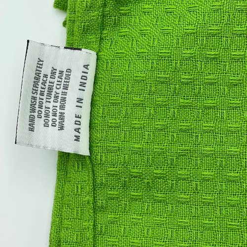 Rans - Wholesale Tea towel - RANS London Waffle Tea Towels | Lime Green | Set of 3