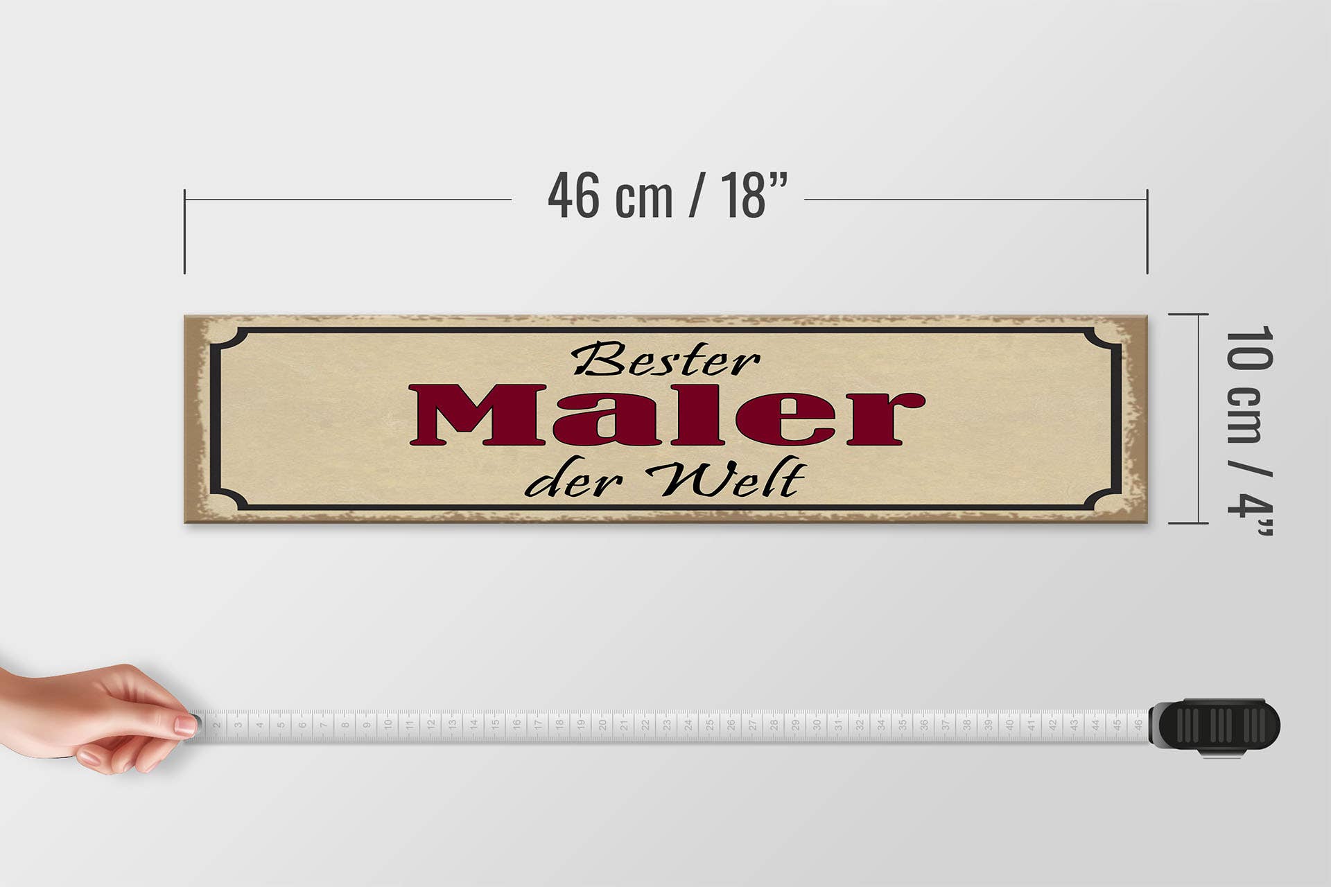 Femer - Wholesale Sign - Wooden Sign Saying 46x10 cm Best Painter in the World Sign3