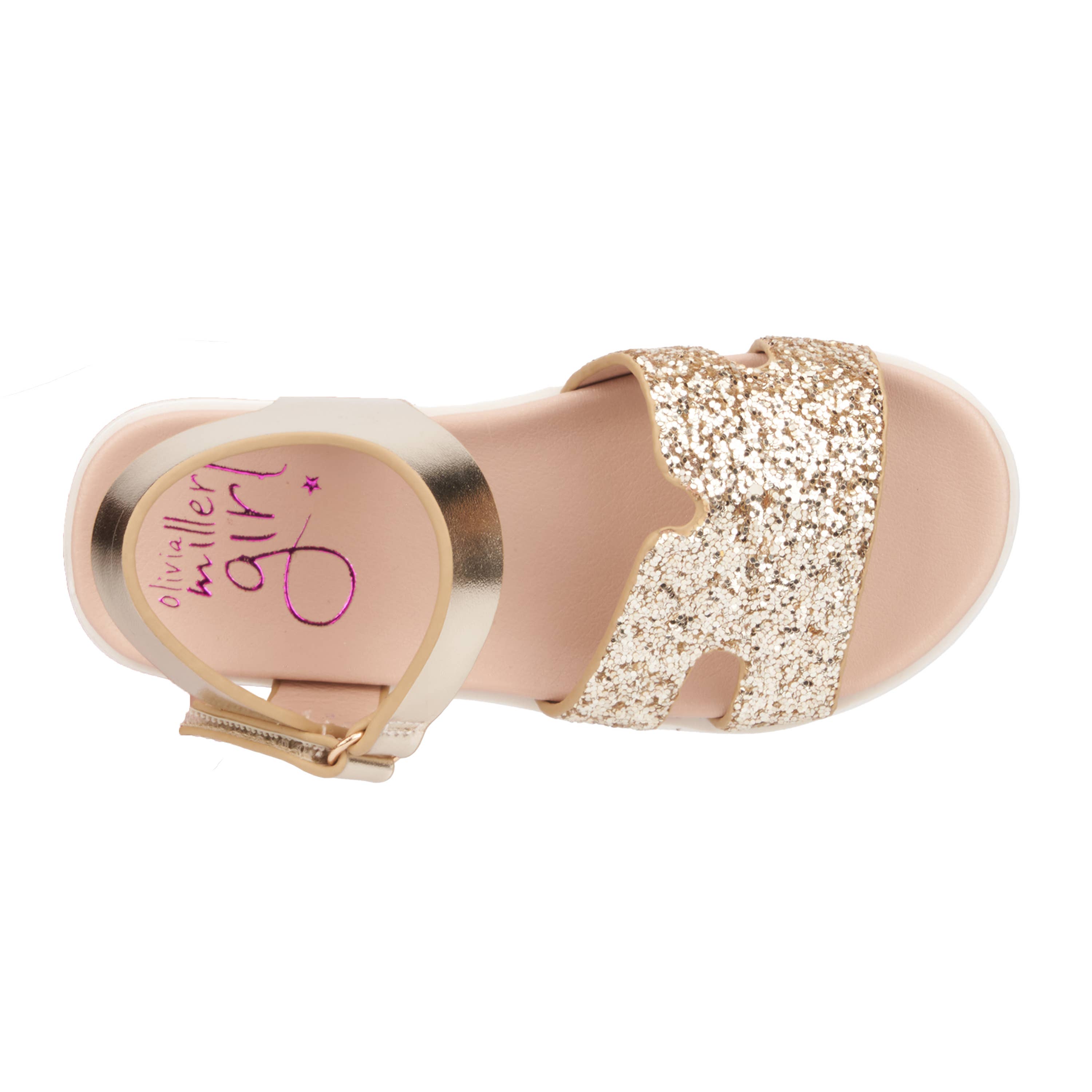 S3 Holding – wholesale Sandaler - Barn – Olivia Miller Flickors Sandaler med Glittrande H-band och Justerbar Rem5