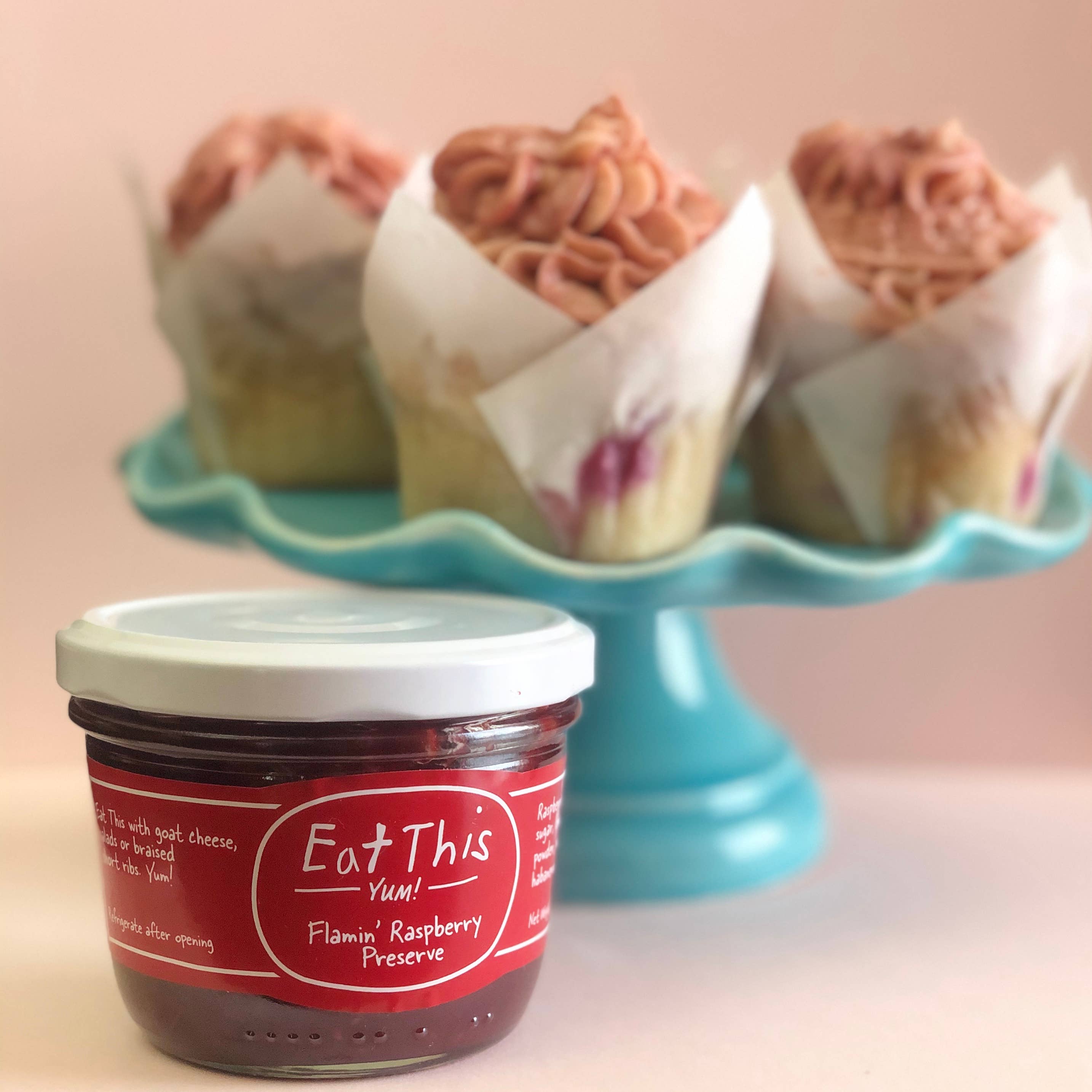 Eat This Yum - Wholesale Preserves -   Flamin' Raspberry Preserve 7