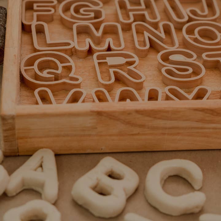 Kinfolk Pantry - Wholesale Toy set – Kids - Alphabet Letter Cutter Set – Eco Playdough Learning Tools4