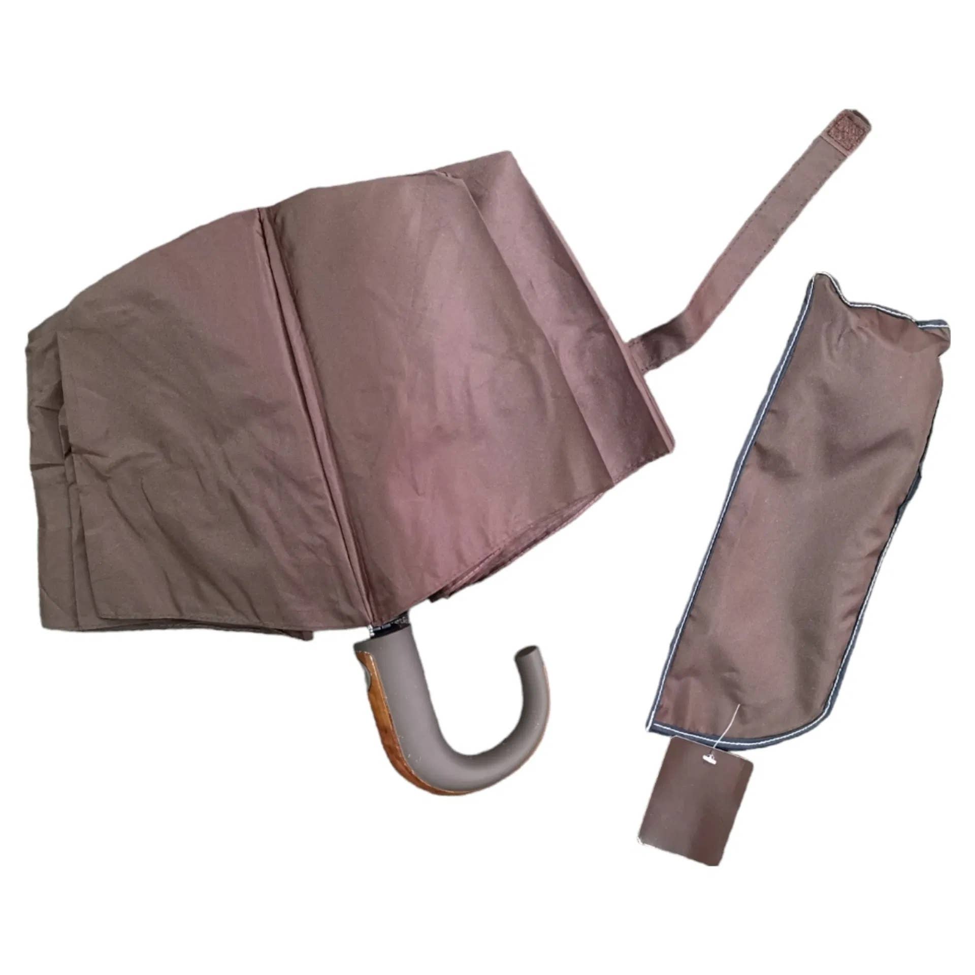 Superbia - Wholesale Umbrella – Women's - Double Automatic Open & Close Wooden Effect Handle1