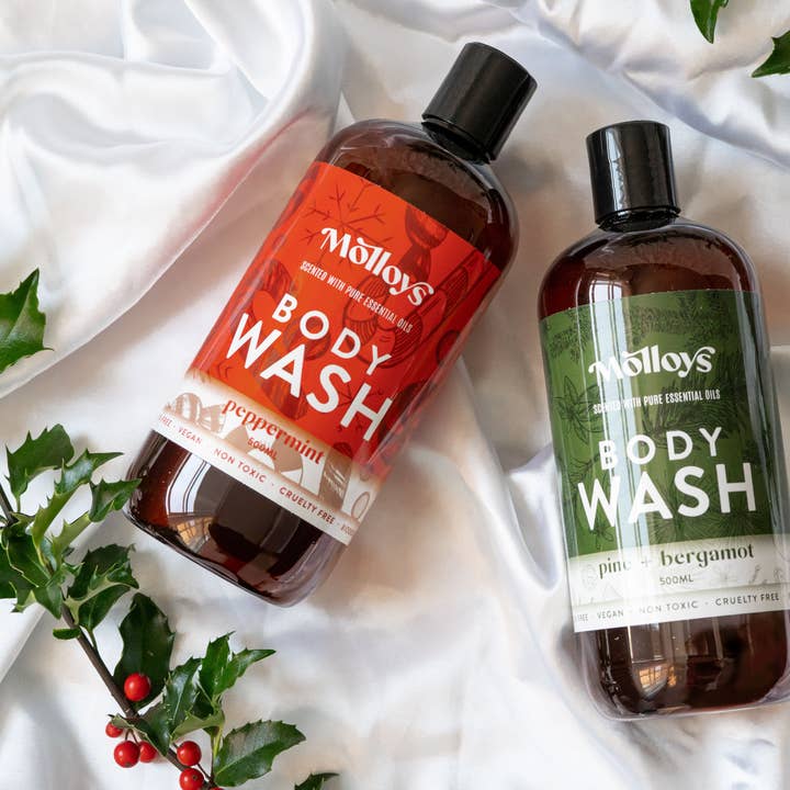 Holiday Body Wash for wholesale by Molloys Soap