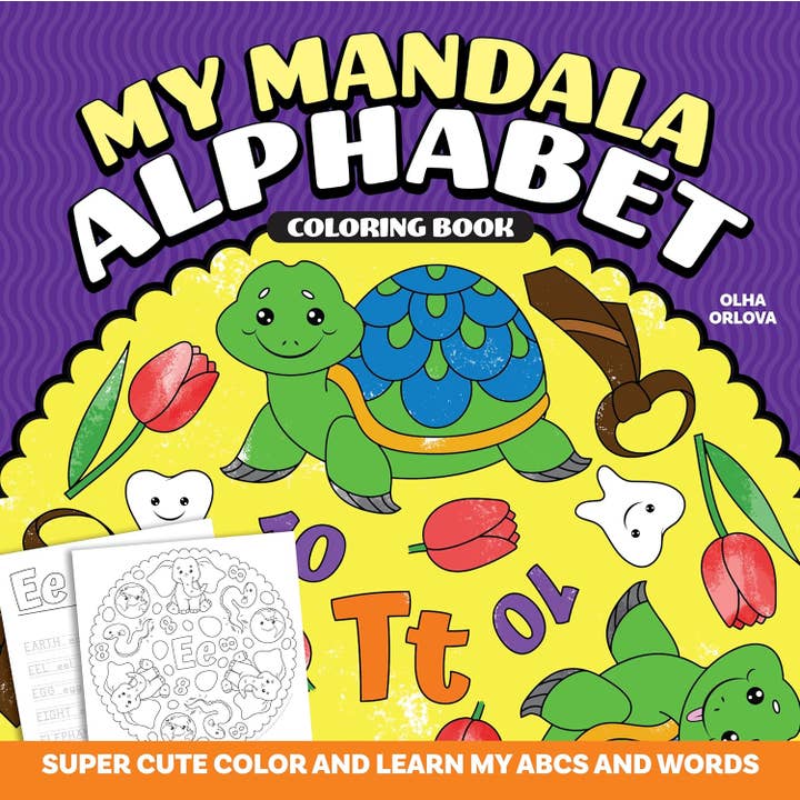 Fox Chapel Publishing - Wholesale Kleurboek - Kinderen en baby - Mijn Mandala Alphabet kleurboek - Super schattig kleuren en leren