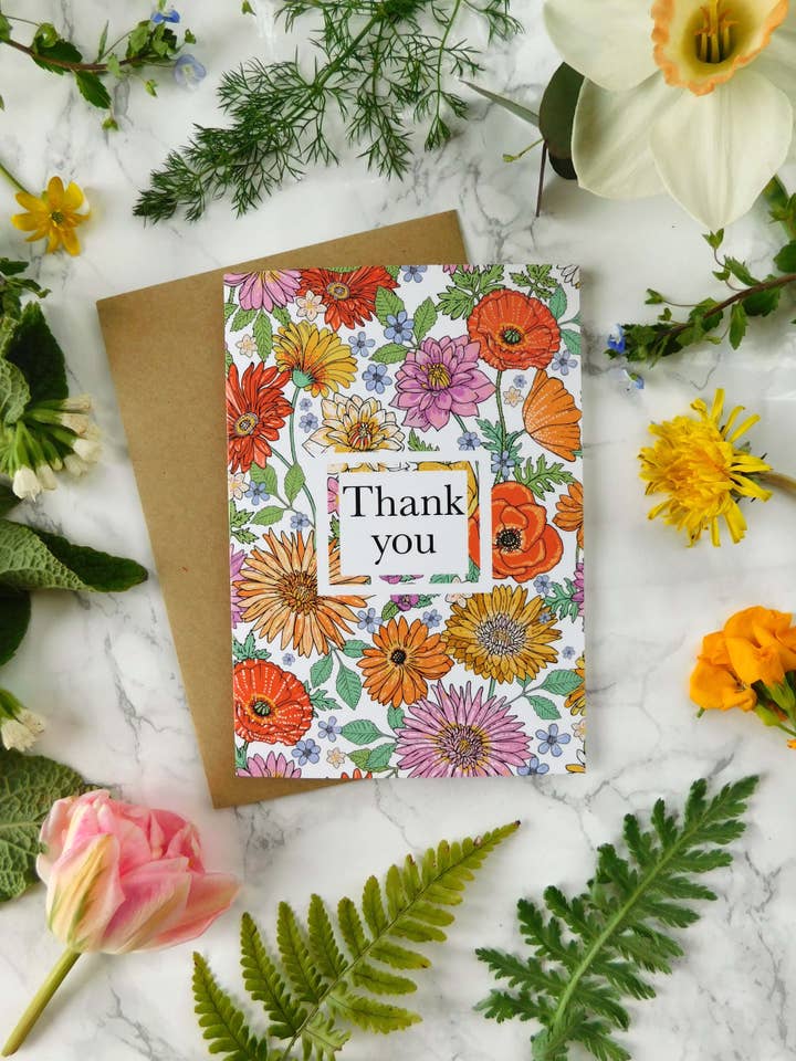 Carte de vœux de remerciement pour la vente par Mystical Sky Studio