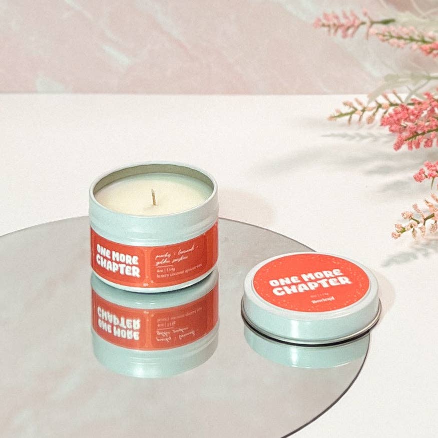 Bewick'd Studio - Wholesale Travel Candles - One More Chapter Candle - 4oz Book-Inspired Lux Coconut Wax0