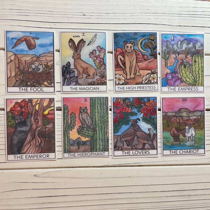 Two Deserts – Engroshandel Klistermærke – 12-Den hængte mand (En) Desert Tarot Card Vinyl Sticker