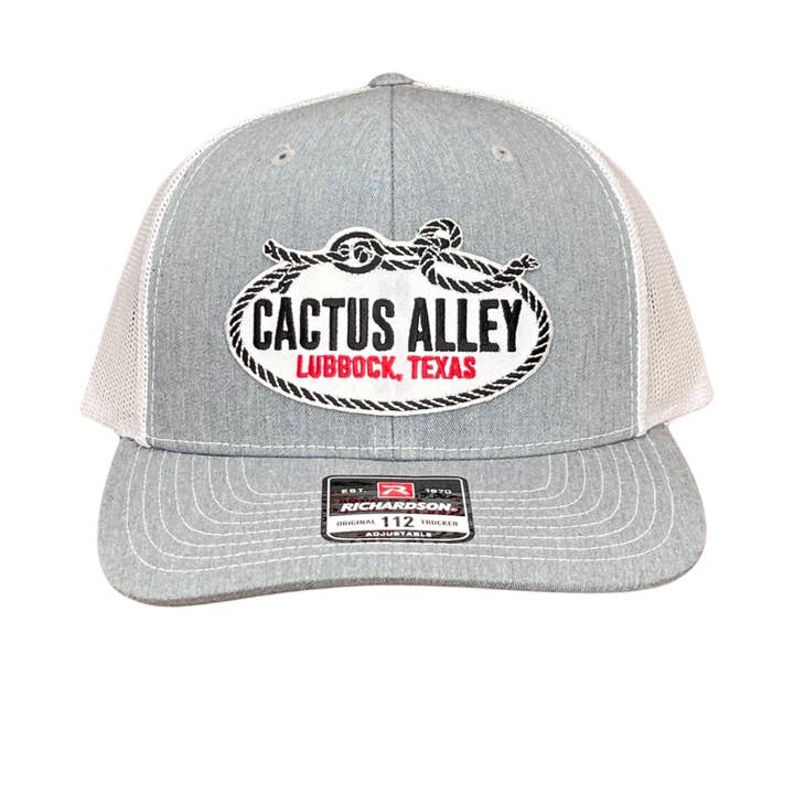 Richardson 112 Heather Grey/White Mesh Snapback Cap for wholesale by Cactus Alley Hat Co.