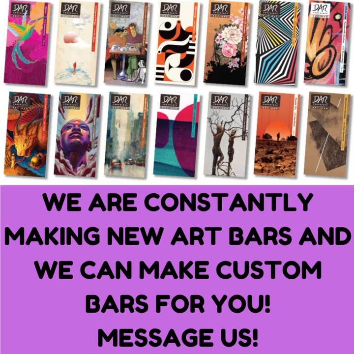 Dar Chocolate - Wholesale Chocolate Bar - Art Bars: Salted Caramel Coffee Milk Chocolate Bar 60% 6