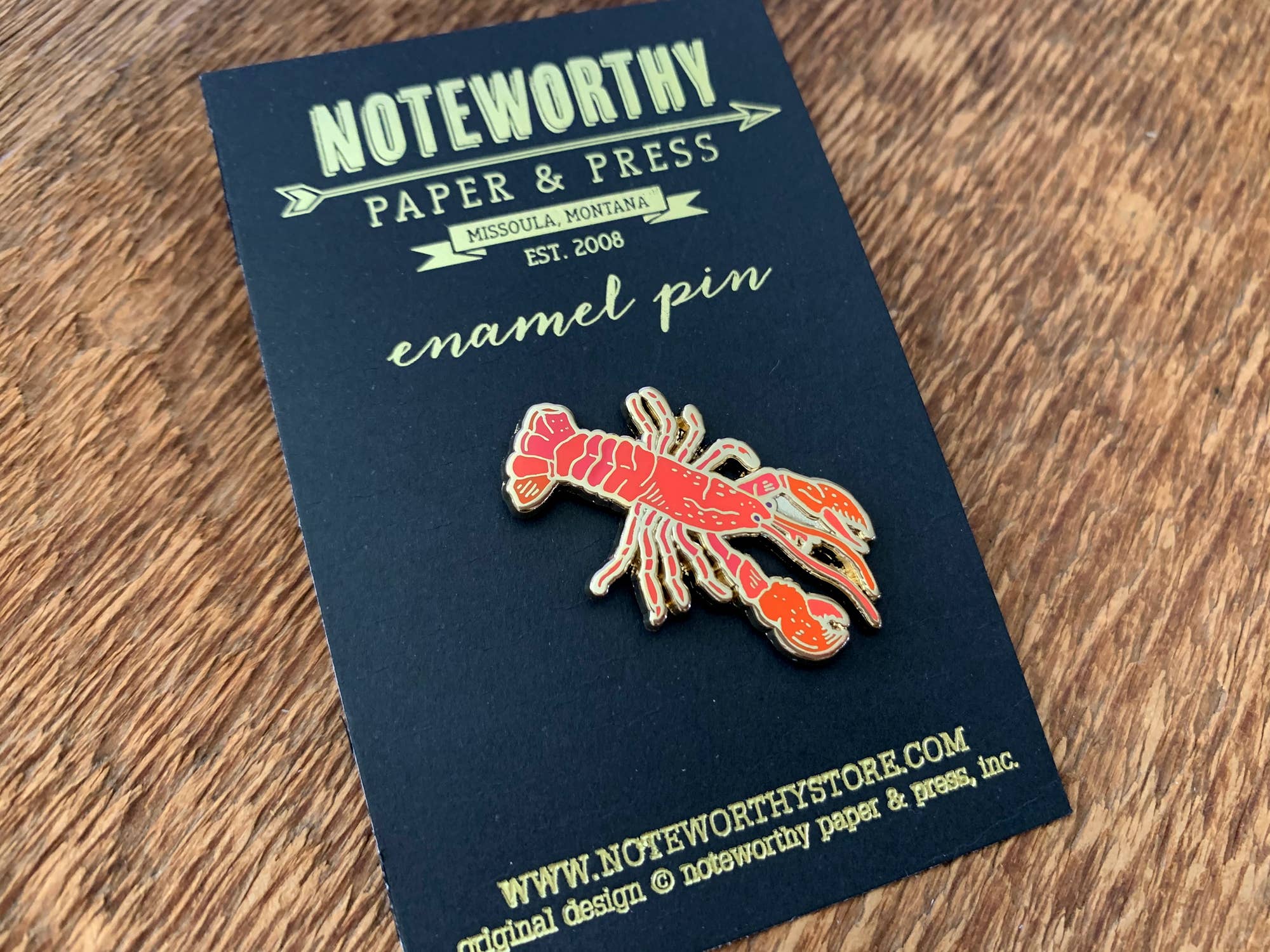 Noteworthy Paper & Press - Wholesale Lapel Pin/Button - Lobster Enamel Pin4