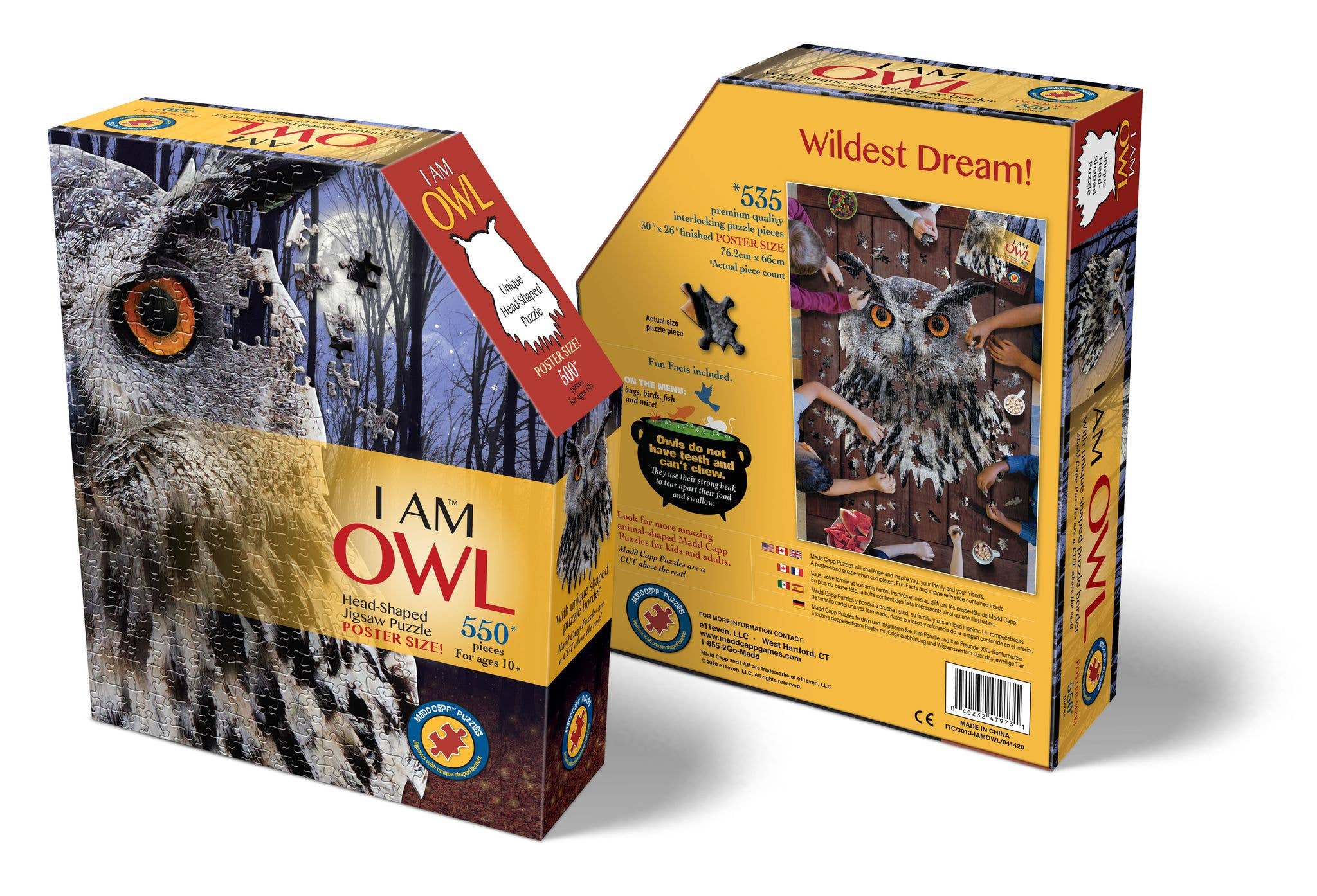 Madd Capp Games & Puzzles - Wholesale Puzzle - Adult - I AM Owl 550 piece jigsaw puzzle - gift3