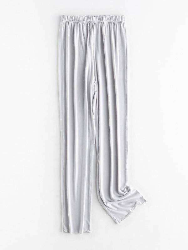 VividLux – wholesale Sleepwear set – Women's – Casual High-Low Solid Color V-Neck Pajama Set6