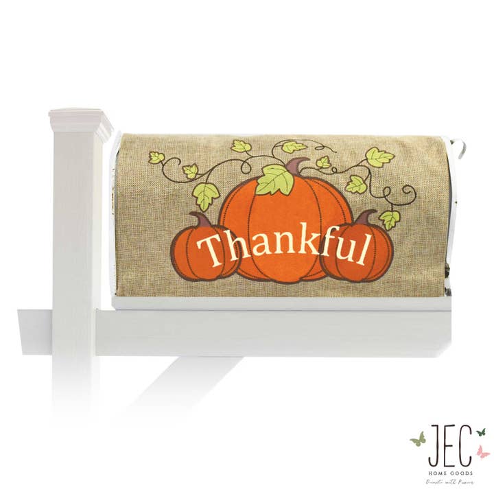 JEC Home Goods Inc - Wholesale Mailbox - Pumpkins Burlap Mailbox Cover