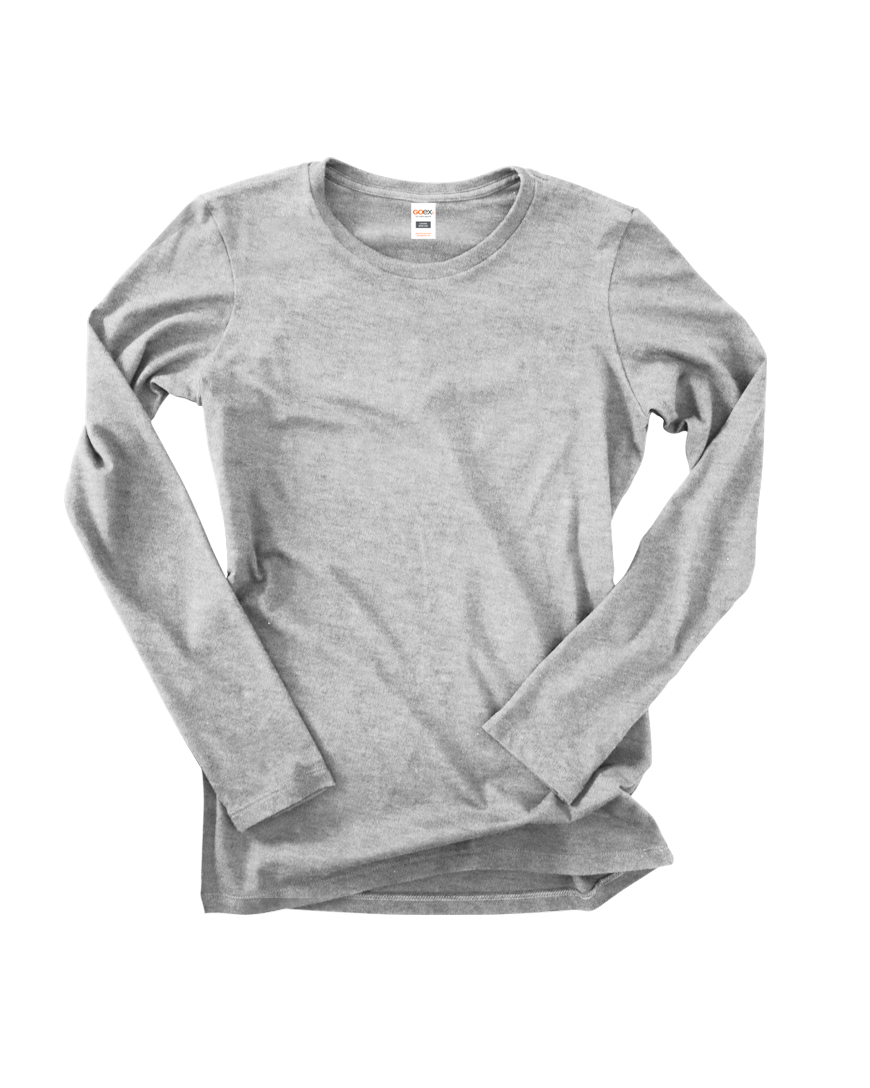 GOEX Apparel - Wholesale T-Shirt - Women's - Ladies Premium Cotton Long Sleeve Tee4