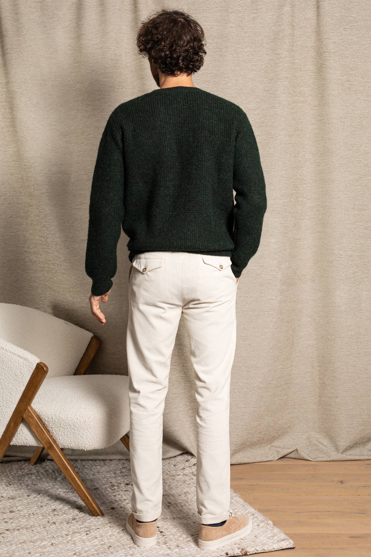 JAQK - Wholesale Knit Sweater - Men's - Khaki Avalanche sweater3