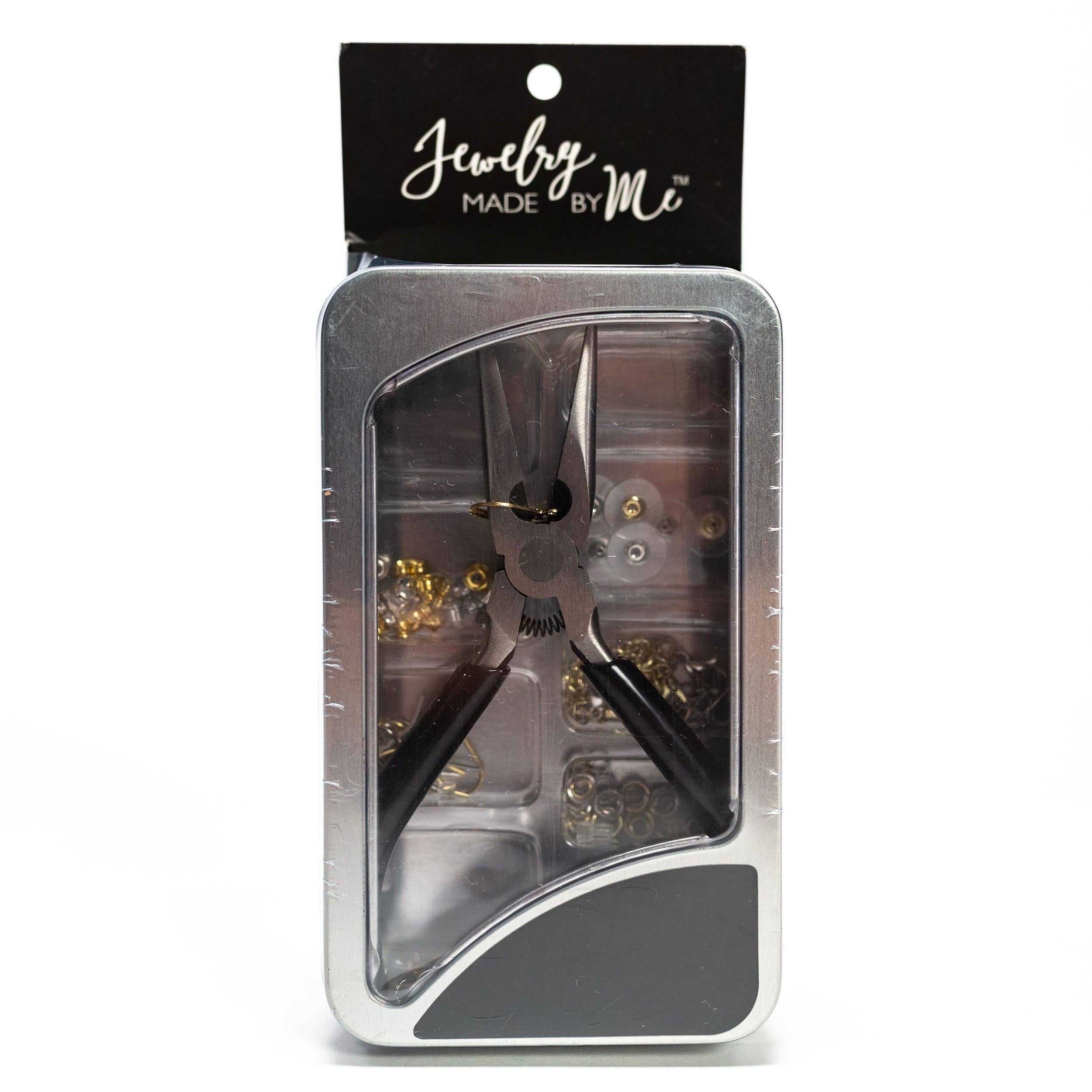 Jewelry Made by Me – Engroshandel DIY-hobbysæt – Smykkedele sæt med tænger i sølvæske1