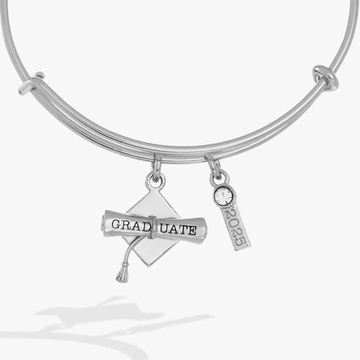 Alex + Ani - Wholesale Bangle Bracelet - 2025 Graduation Charm Bangle