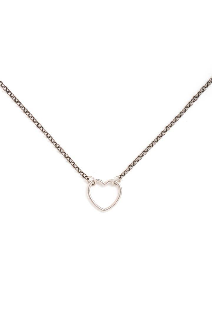 Collarbone Jewelry - Wholesale Pendant/Charm Necklace - Silver Heart Necklace3