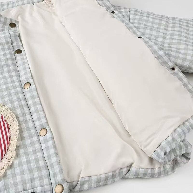 safistyle - Wholesale Jacket - Women's - Gingham Jacket with Heart Patch Details4