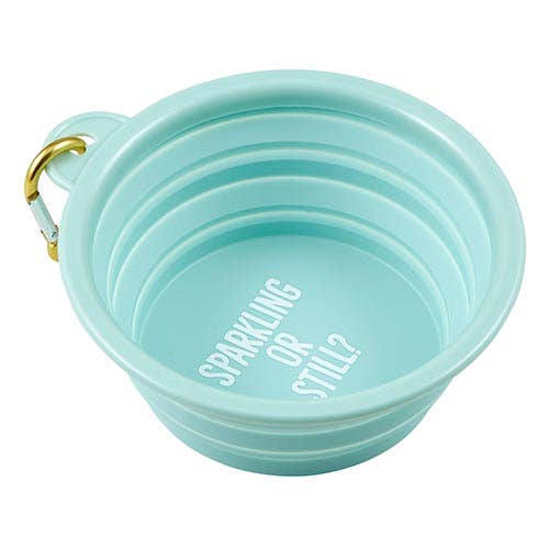Santa Barbara Design Studio by Creative Brands - Wholesale Pet Bowl - Cat/Dog - Collapsible Bowl - Sparkling or Still?1