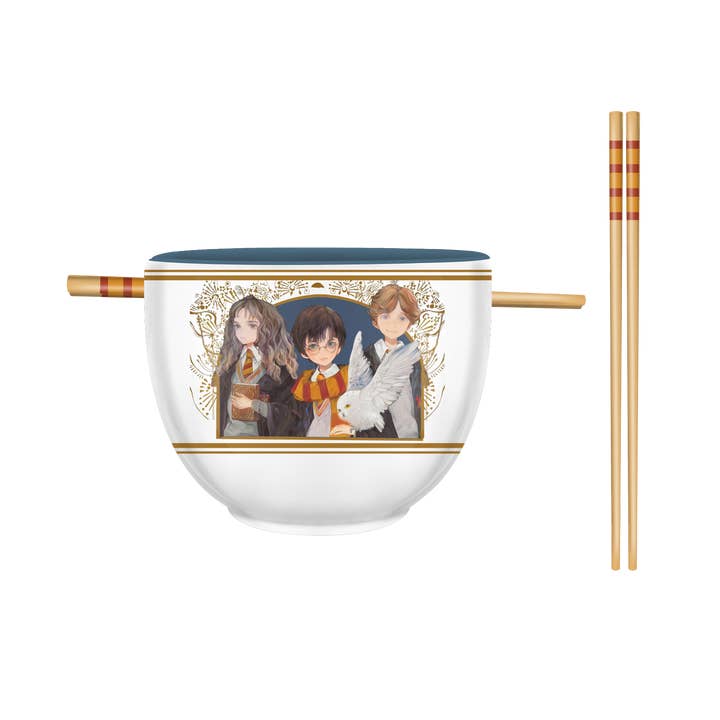 Harry Potter Anime Trio 20oz Ceramic Ramen Bowl for wholesale by Silver Buffalo