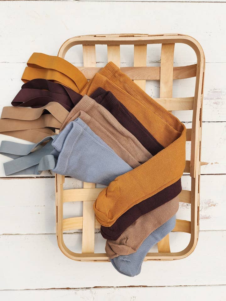 Ribbed Suspender Tights *D for wholesale by OLIVE & CRADLE