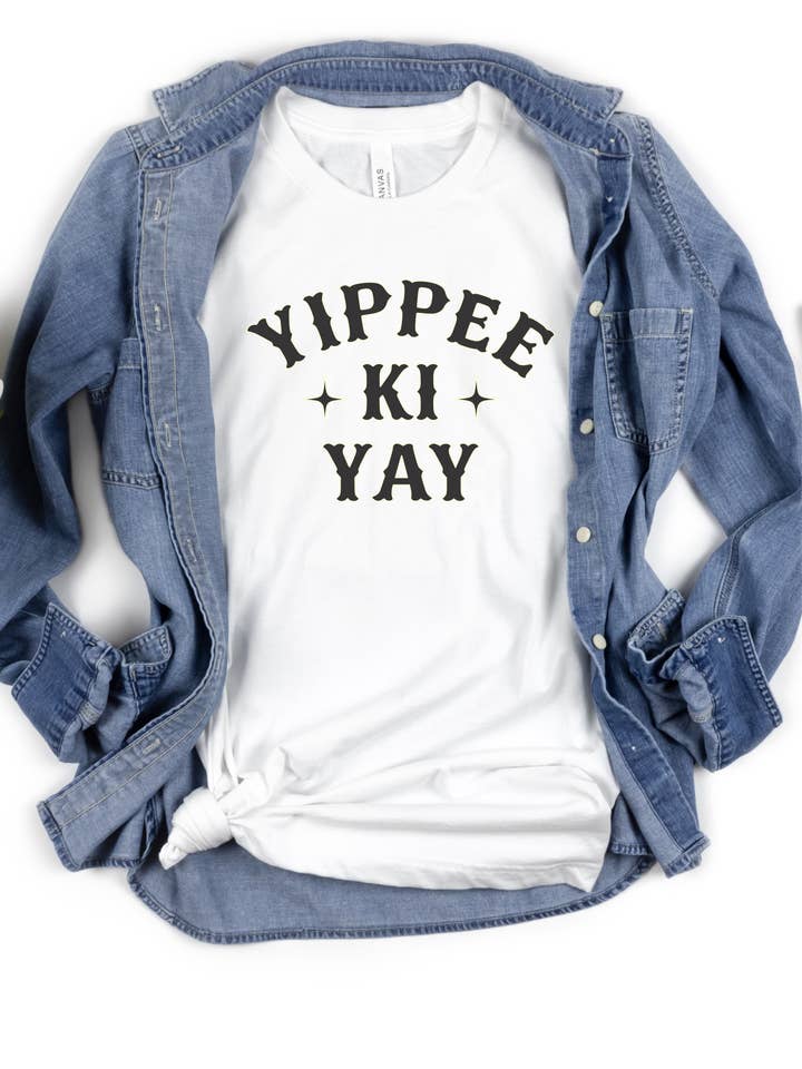 Ink + Thread - Wholesale Screen Printed T-Shirt - Women's - Yippe Ki Yay Short Sleeve Graphic Tee