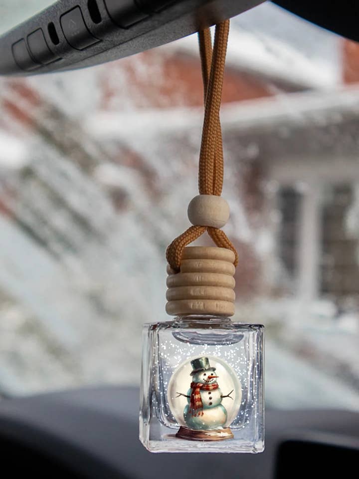 SNOWMAN SNOW GLOBE | CAR DIFFUSER for wholesale by A Pleasant Thought