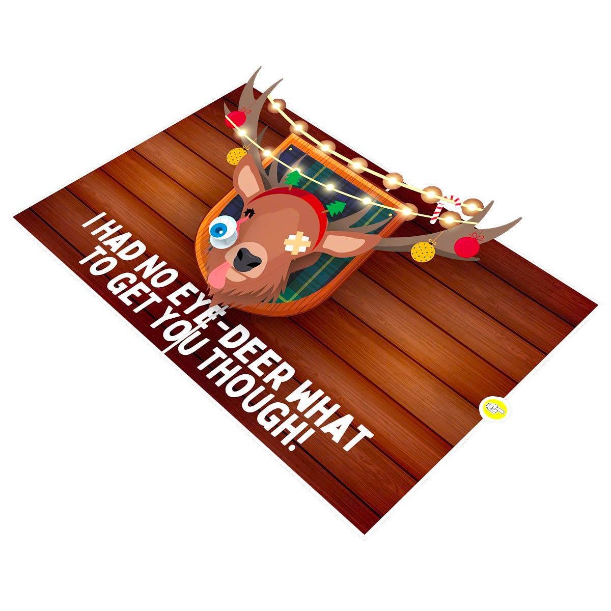 Unhinged Gifts – wholesale Julkort – Ingen aning pop-up-kort - Roligt julkort5