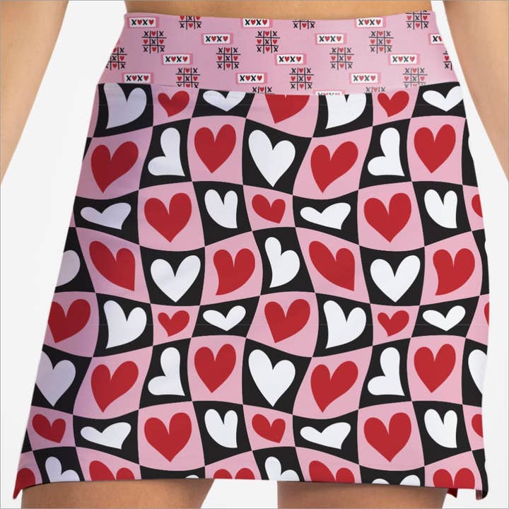 Jupe-culotte CŒURS pour la vente par Skort Obsession LLC