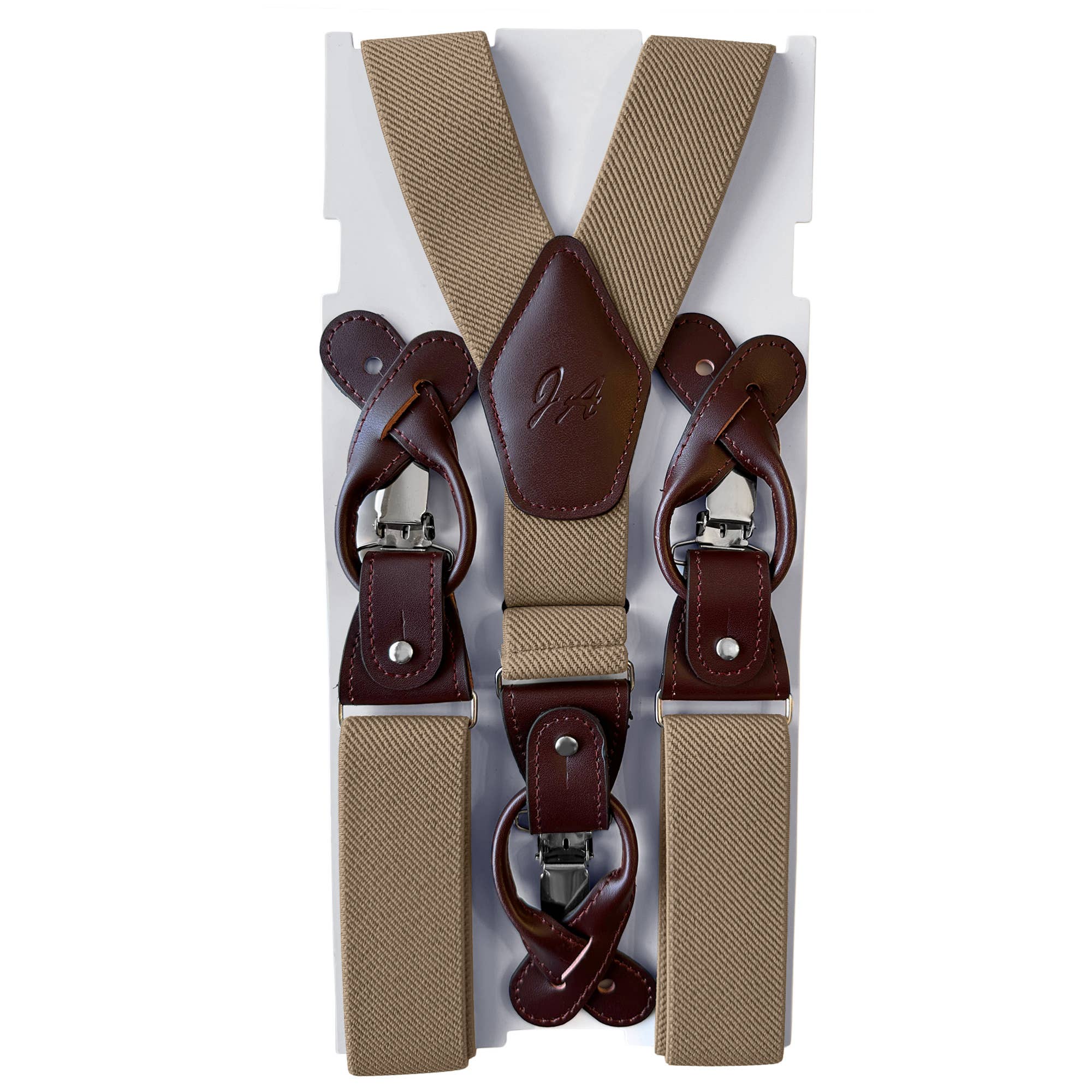 Jacob Alexander - Vente Bretelles – homme - Bretelles solides élastiques en Y pour hommes11